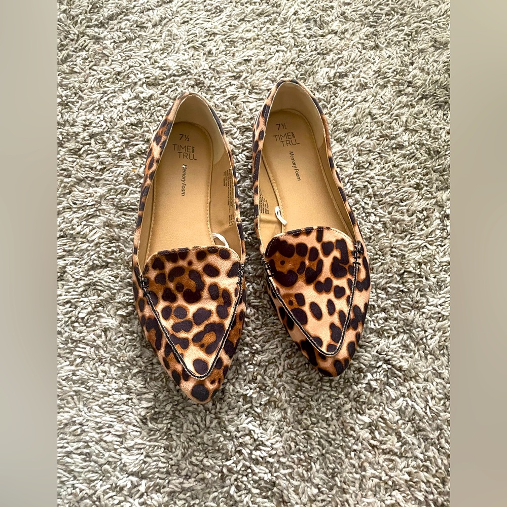 Cheetah print flats